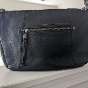 The Sak Black Leather Over the Shoulder Handbag
